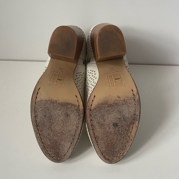 Rag & Bone Womens’ Margot Perforated White Leather Booties - Picture 9 of 11